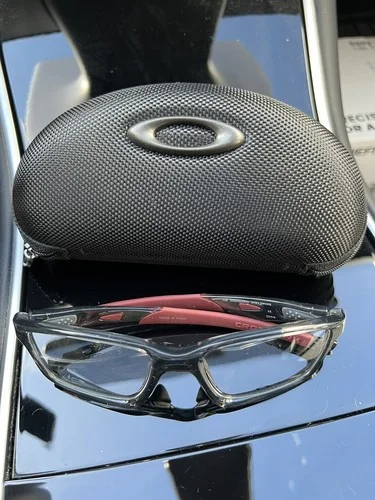 New Oakley Crosslink OX 8033-0655 Rectangle Grey Smoke Eyeglasses Extra Arms 2