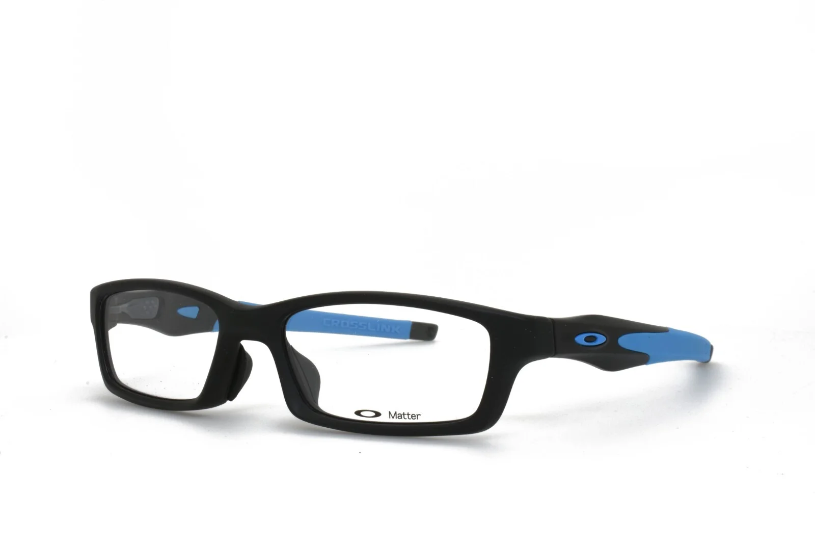 Oakley Crosslink OX8029-1056 Eyeglasses Frame 56-16-140 Clear Grey Blue w/ pouch