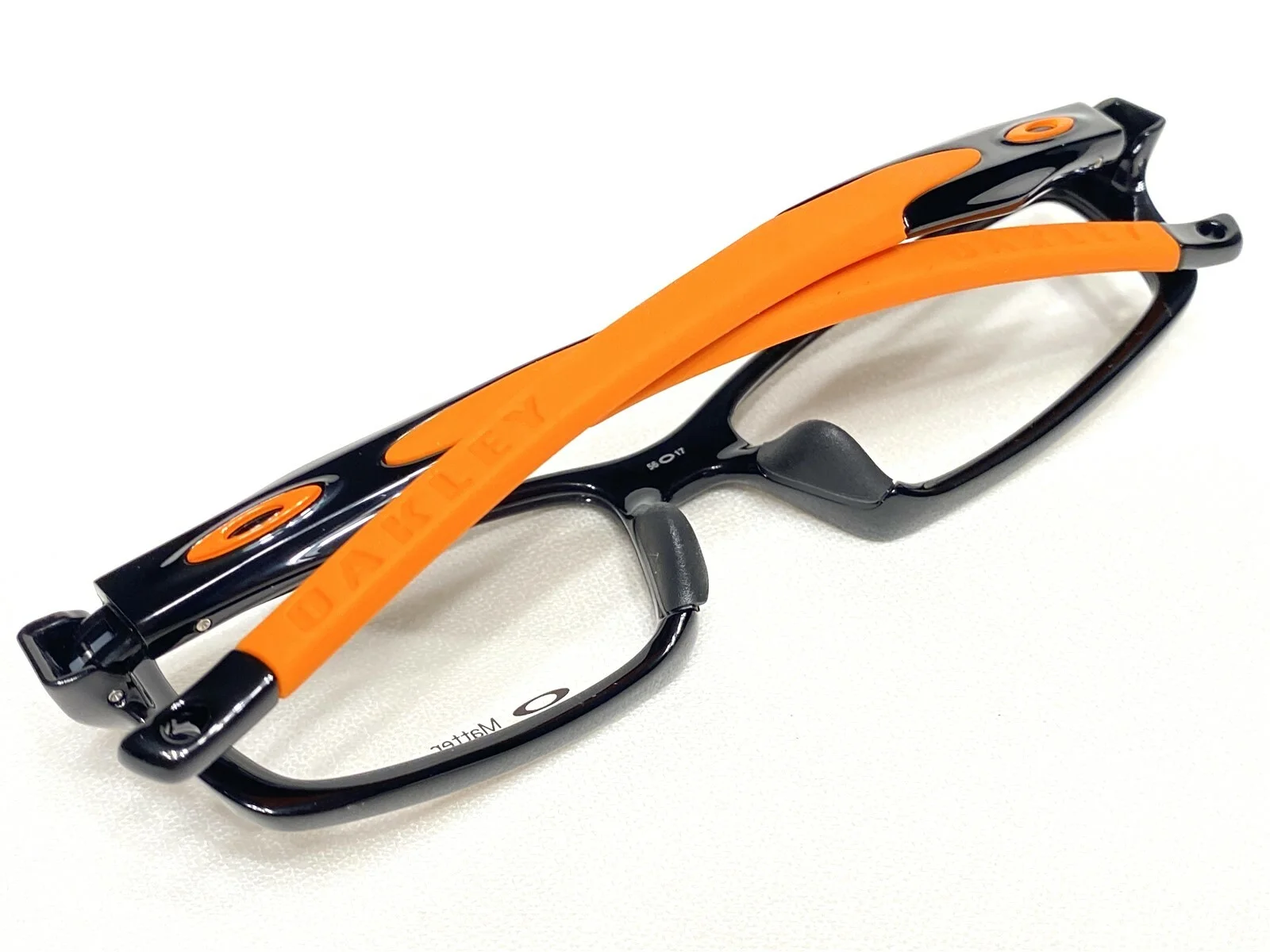 Oakley OX 8029-0956 Crosslink Eyeglasses Glasses Polished Black / Orange 56mm 4
